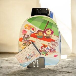 Set Loungefly Disney Toy Story Beach Party Mini Backpack and Cardholder Wallet